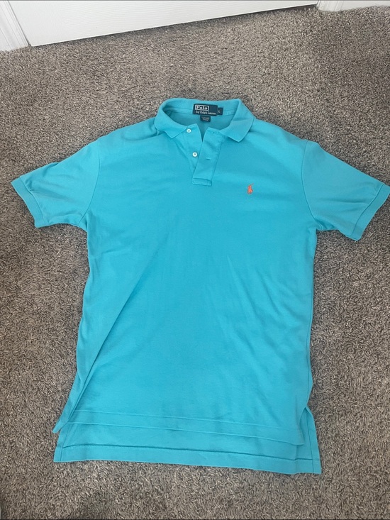 Ralph Lauren Other - Men’s Ralph Lauren Men's Turquoise Polo with Orange Pony